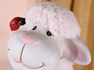 Wholesaler deocro ceramic plush sheep