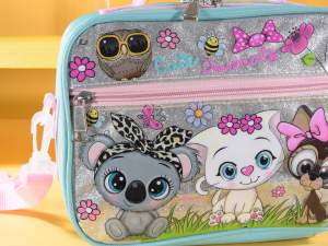 Wholesale lunch box snack holder girl animals