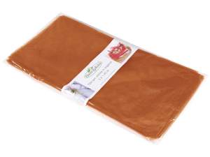 Grossiste serviette en organza bronze