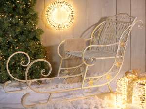Vitrine de Noël en traîneau du Père Noël en gros