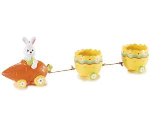 ingrosso pasqua decoro trenino coniglio uova