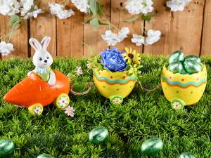 ingrosso pasqua decoro trenino coniglio uova