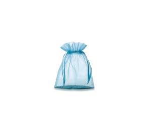 Turquoise organza bag