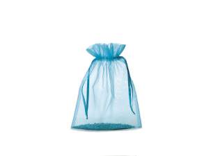Turquoise organza bag