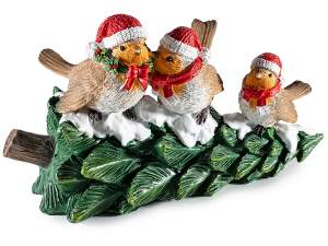 ingrosso uccellini natale decoro