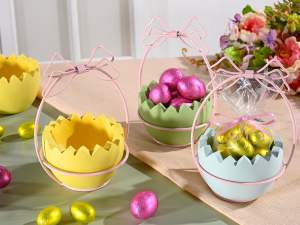 ingrosso vaso cestino uovo pasqua