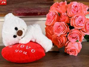 en-gros urs te iubesc Valentine love heart