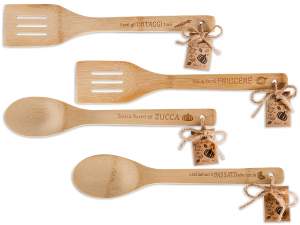 ingrosso cucchiaio mestolo legno spatola cucina