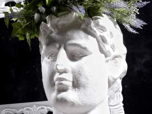 Vases en céramique de visages d'hommes en gros