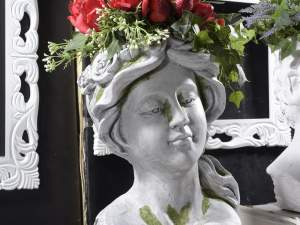 Vase visage en pierre en gros