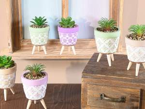 vente en gros pots en ciment pieds plantes succule
