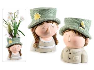 vente en gros vases visage de bébé