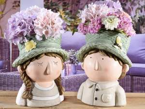 vente en gros vases visage de bébé