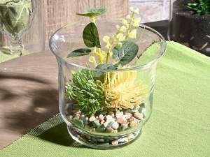 Grossiste de vases en verre transparent