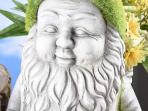 Gnome vase effet pierre herbe en gros