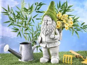 Gnome vase effet pierre herbe en gros