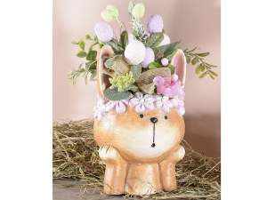 Grossiste vase lapin en terre cuite