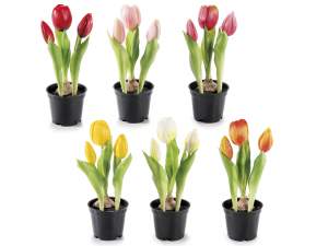 ingrosso vaso tulipano artificiale