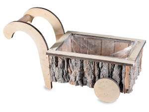 grossista vasi carretto legno