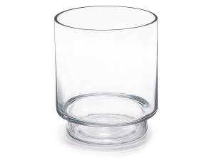 Grossista vaso cilindrico vetro trasparente