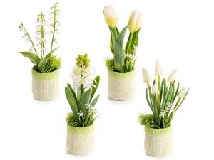 ingrosso vasi fiori bianchi