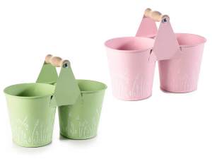 Ingrosso vaso doppio giardino fiori