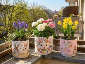 ingrosso vaso pasqua coniglio 360 gradi