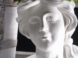 Ingrosso vaso volto donna effetto marmo