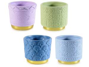 Vasi in ceramica colorati decori all'ingrosso