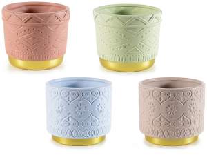 grossita vaso decorato base oro