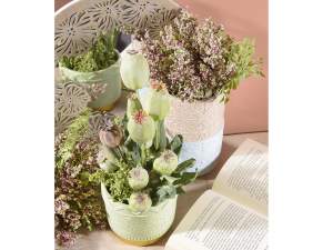 grossita vaso decorato base oro