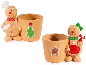 ingrosso vaso natale omino pan di zenzero