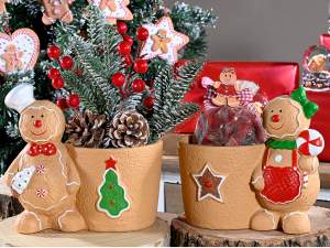 ingrosso vaso natale omino pan di zenzero