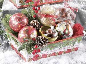 Grossista vassoio stella di natale