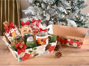 ingrosso vassoi natale carta manico