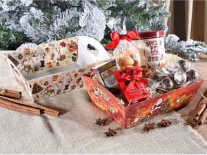 ingrosso vassoio di carta regalo babbo natale