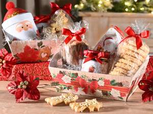 ingrosso vassoio cesto natale in carta