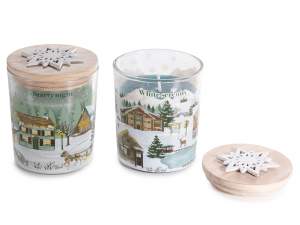 Velas de pueblo navideño al por mayor