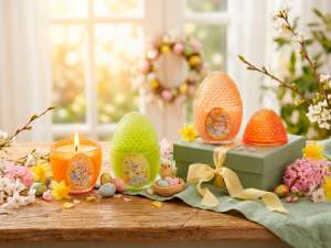 Mayorista vela perfumada forma de huevo de Pascua