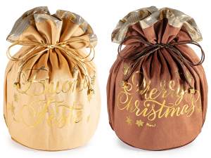 wholesale velvet panettone bag