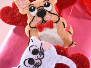 Vente en gros décorations de chien en tissu