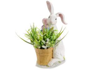 Vente en gros porte-vase lapin de Pâques