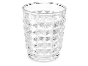 verres de table en gros verre travaillé