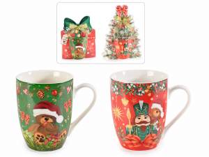 wholesale vintage christmas mugs nutcracker teddy