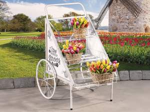 wholesale display cart flowerpot wheels