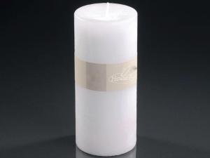 White wax candles