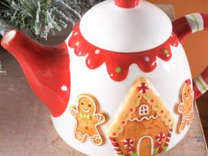 Wholesale Christmas gingerbread man teapot