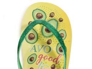 Wholesale avocado women's flip flops