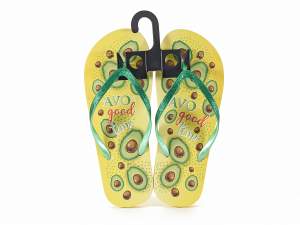 Wholesale avocado women's flip flops