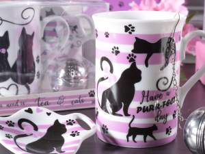 Wholesale cat tea cup